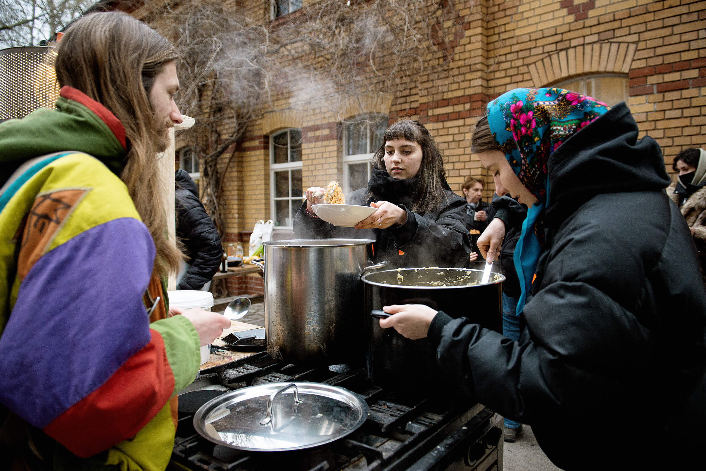 Serving Ukrainian Meals to locals and the Ukrainian Community